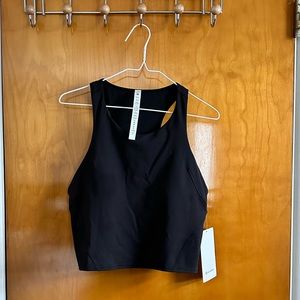 Lululemon Wunder Train Racerback Tank in black.